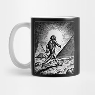 Egyptian God Pyramid Esoteric Art - Mystical Divine Design Mug